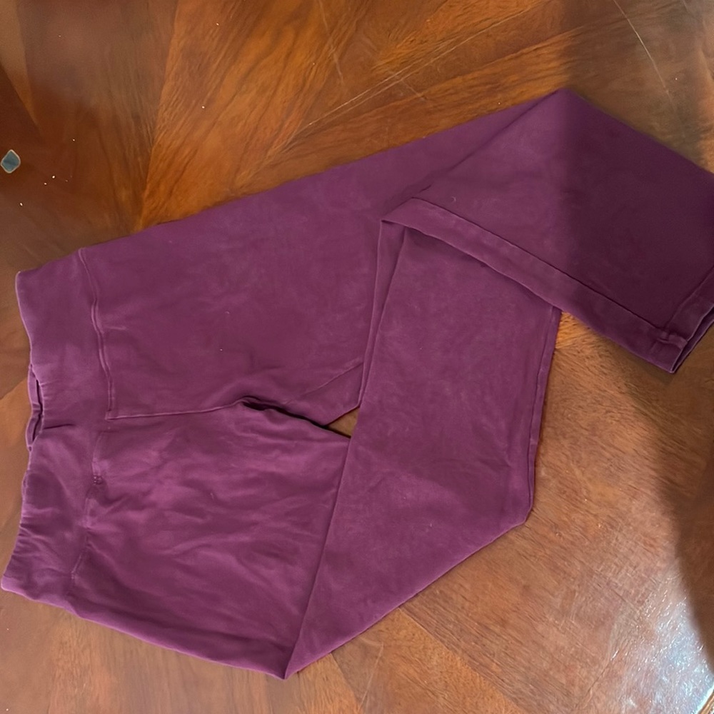 justice purple/maroon leggings